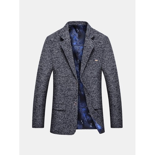 Casual Woven Sanding Business Dress Business Suit Slim Fit Soft Blazer for Men